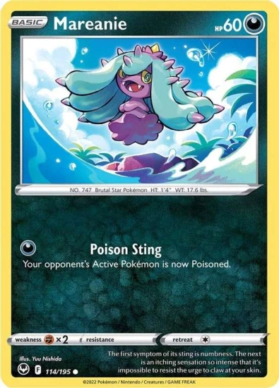 Karta Pokemon 114-236  Mareanie [Silver Tempest].JPG