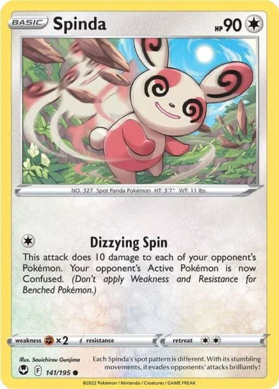 Karta Pokemon 141-236  Spinda [Silver Tempest].JPG
