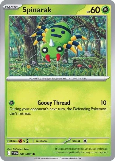 Karta Pokemon 001-088  Spinarak [Perfect Order].JPG