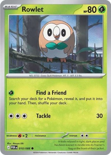 Karta Pokemon 010-088  Rowlet [Perfect Order].JPG