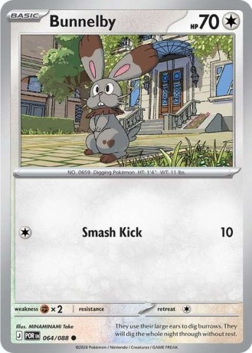 Karta Pokemon 064-088  Bunnelby [Perfect Order].JPG